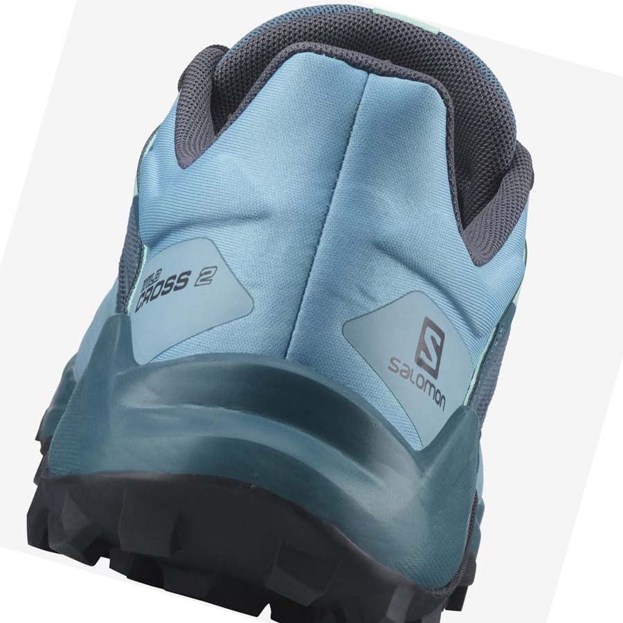 Salomon WILDCROSS 2 Trail Futócipő Női Kék | HU 2846AHK